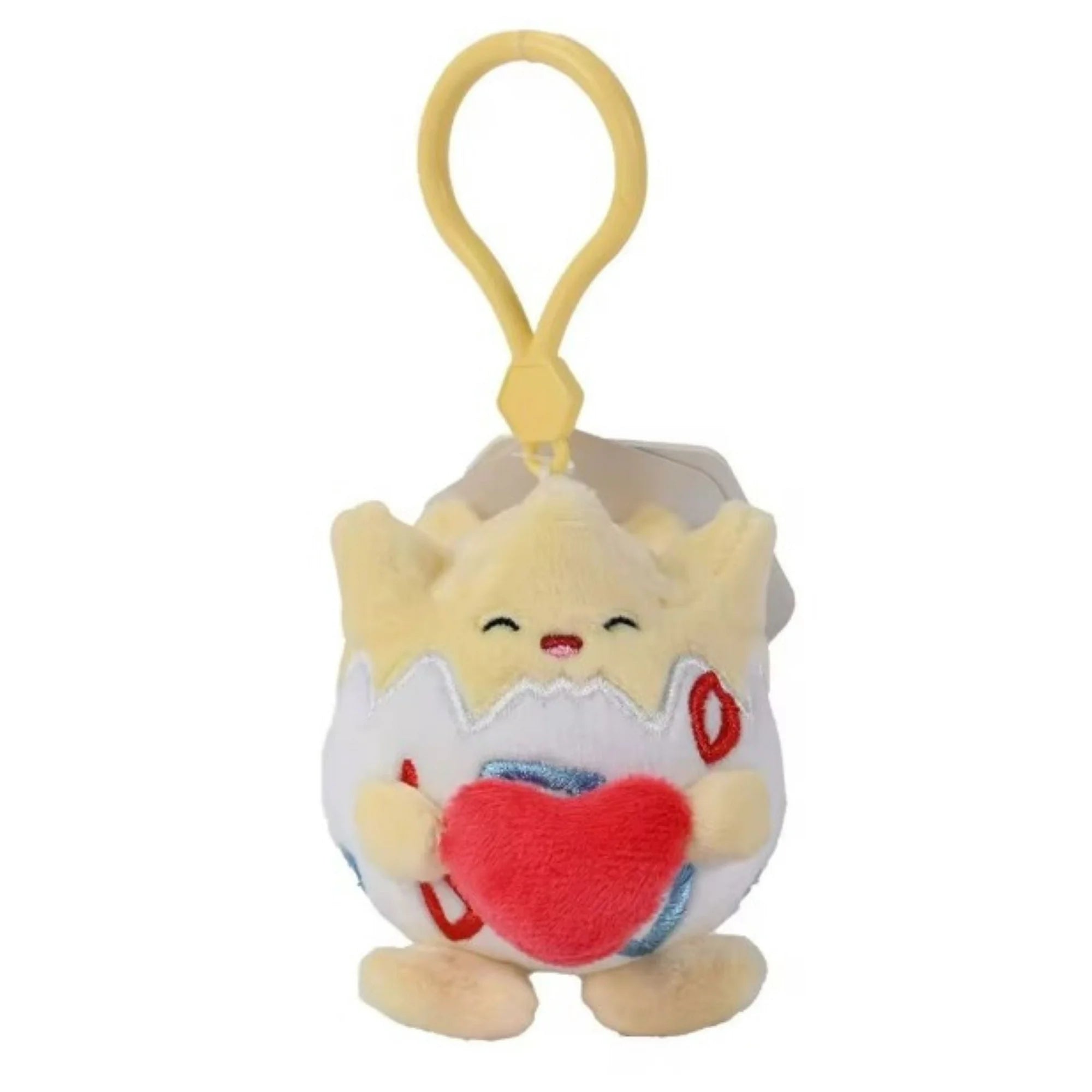 Togepi Plush Clip Keychain with Heart